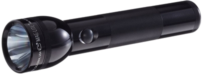 Mag-Lite S2D016 Black Mag-Light 2-Cell D-Cell Flashlight