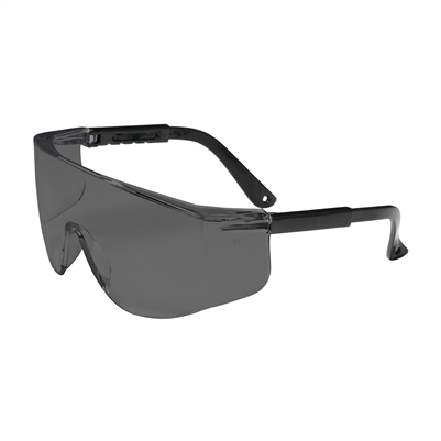 PIP 250-03-0001 Zenon Z28 OTG Rimless Safety Glasses with Black Temple, Gray Lens and Anti-Scratch Coating