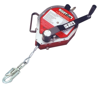 Miller MR50G-Z7/50FT MightEvac Self-Retracting Lifeline With Hoist - 50' Unit With Galvanized Wire Rope