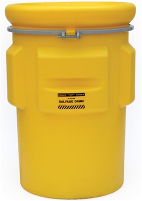 Eagle 1695 95 Gallon DOT Salvage Drum - With Metal Bolt Band