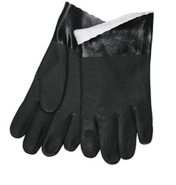 MCR 6521SJ Standard Double Dipped PVC Glove With 10" Gauntlet Jersey Lining