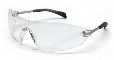 Crews S2110AF Blackjack Anti-Fog Safety Glasses - Clear Lens Chrome Frame