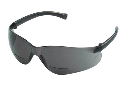 Crews BKH25G BearKat Magnifier Safety Glasses - Gray Lens 2.5 Diopter