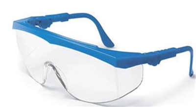 Crews TK120AF Tomahawk Safety Glasses - Clear Anti-Fog Lens Blue Frame