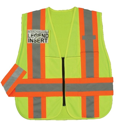 2W International IC115C-2 Green Class 2 Incident Command Vest