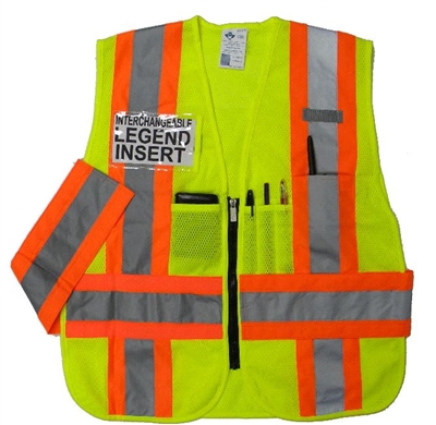 2W International IC115MC-2 Green Class 2 Incident Command Vest