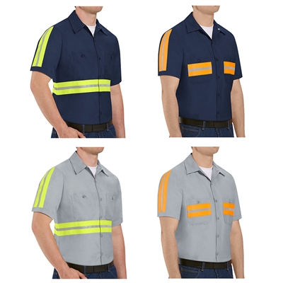 Red Kap SP24 Enhanced Visibility Short Sleeve Work Shirt