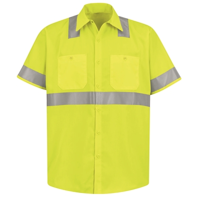 Red Kap SS24HV Hi-Vis Work Shirt Class 2 Level 2