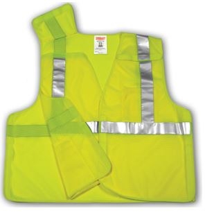 Tingley V70522 Lime Class 2 Vest - 5 Point Breakaway