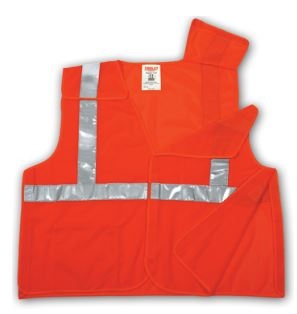 Tingley V70529 Orange Class 2 Vest - 5 Point Breakaway