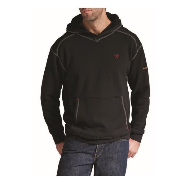 Ariat 10014372 Men s Black Flame Resistant Polartec Hoodie