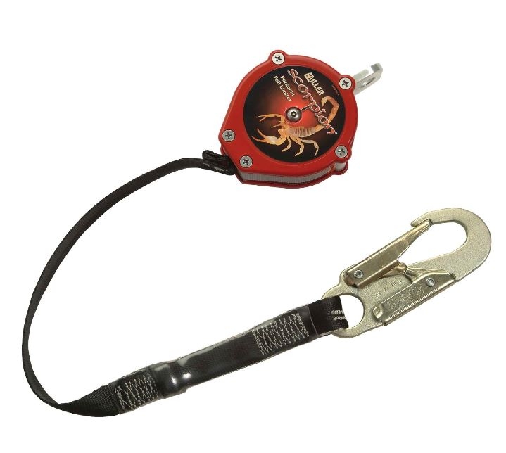 Miller PFL-5/9FT Scorpion Personal Fall Limiter With D-Ring Swivel