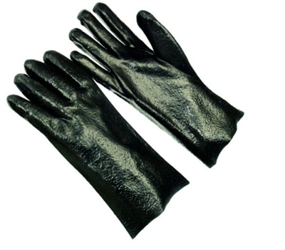 Seattle Glove D8630-14 Black Pvc Dipped Rough Finish Glove With 14 